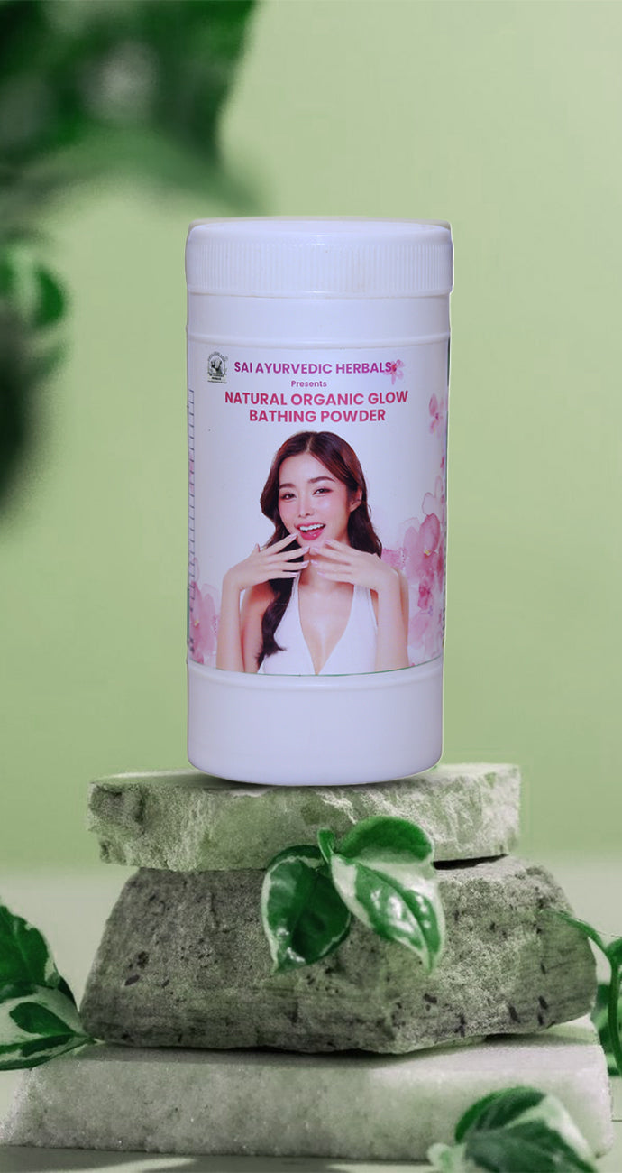 Natural Organic Glow Herbal Bathing Powder – 300gm Powder