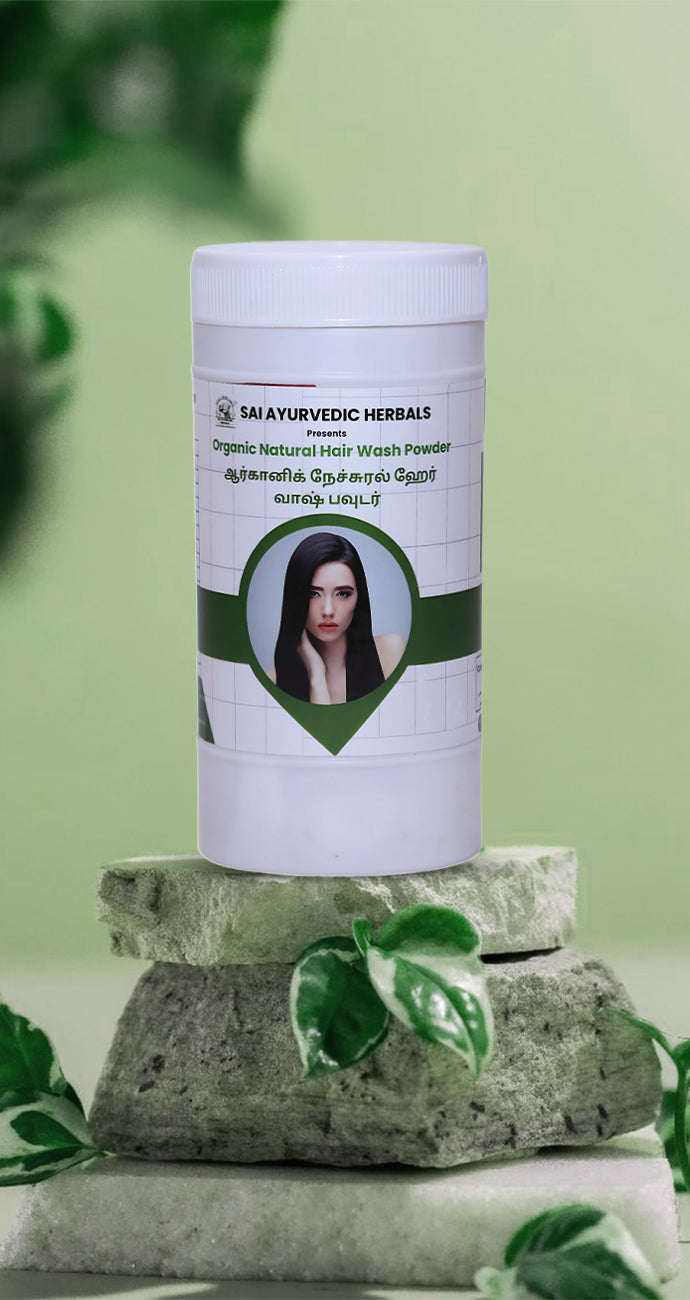Organic Natural Hair Wash Herbal Powder  (300gm Powder)
