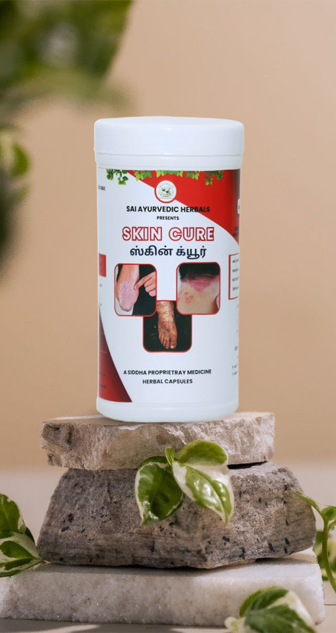 Skin Cur Natural Herbal Skin Wellness Capsules | Sai Ayurvedic Herbals