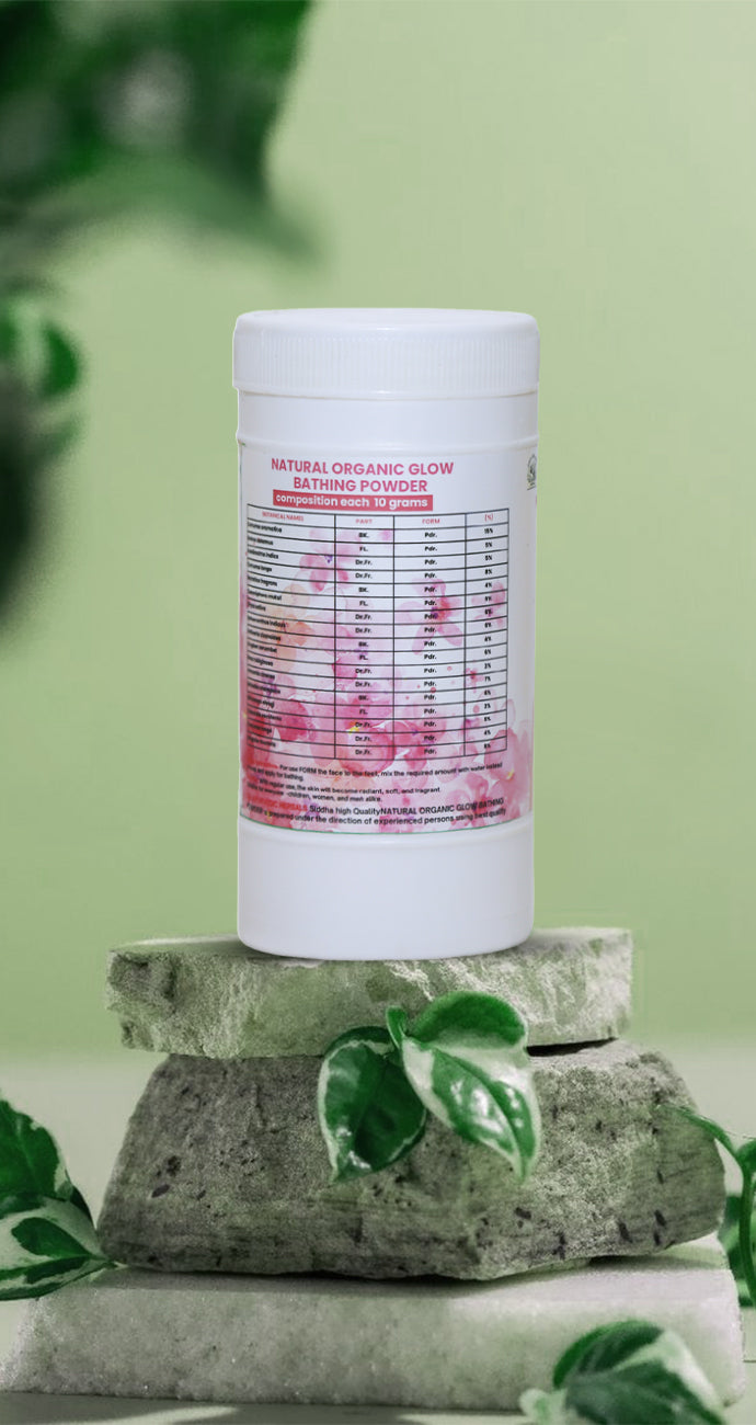 Natural Organic Glow Herbal Bathing Powder – 300gm Powder